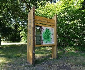 Oak interpretation and orientation signs - Chorleywood Common