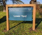 Corporate signage for rural commercial enterprise