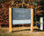 Grenadier Entrance Sign - oak and aluminium outdoor entrance signage 2