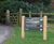 Grenadier Directional Sign - oak and aluminium wayfinding 3