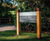 Grenadier Directional Sign - oak and aluminium wayfinding 5