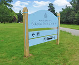 Bespoke wayfinding signage for Sandringham Estate - on this page
