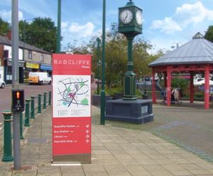Wayfinding monoliths for Radcliffe Regeneration Scheme