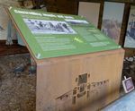 Corten weathering steel interpretation lecterns