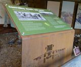 Corten weathering steel interpretation lecterns - on this page