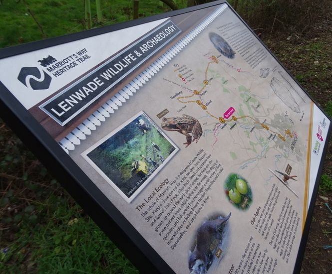 Interpretation signage - Marriott’s Way Heritage Trail