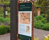 Corten steel interpretation signage for botanical garden - on this page