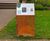 Corten steel interpretation signage for botanical garden 1