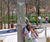Whirlpool Column - outdoor stainless steel water play vortex feature 1