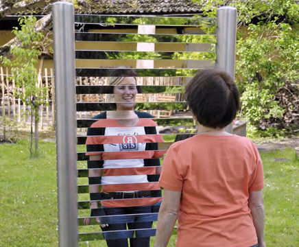 Richter Spielgeräte Striped Mirror for sensory play