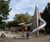 Small Pyramid Tower - steel and larch playground climbing structure 4