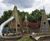 Small Pyramid Tower - steel and larch playground climbing structure 5