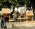 House Group A Play Village - larch timber playhouse for public playgrounds 2