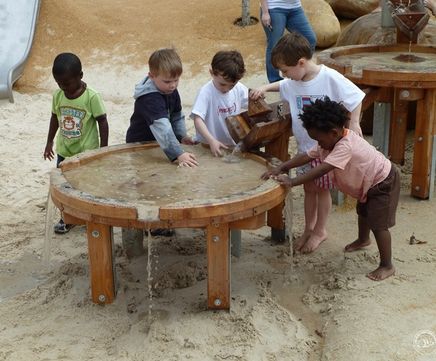 Richter Spielgerate Round Mud Table for water play