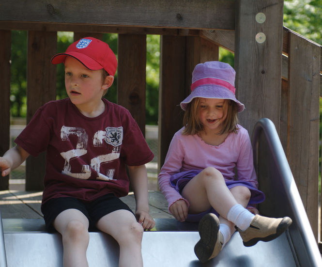 Hut Combination 32 - timber play hut set for small playgrounds