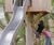 Stainless Steel Slide - narrow metal playground slide for children 3