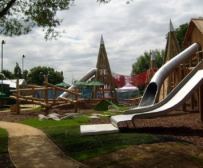 Natural adventure playground, Little Wormwood Scrubs Timberplay ESI External Works