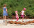 Balance Blocks - wooden playground balance trail for children 2