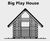 Big Playing House - larch wood playhouse for children’s outdoor play 5