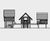 House Group A Play Village - larch timber playhouse for public playgrounds 8