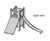 Hut Combination 216 - timber play hut set for small playground areas 2