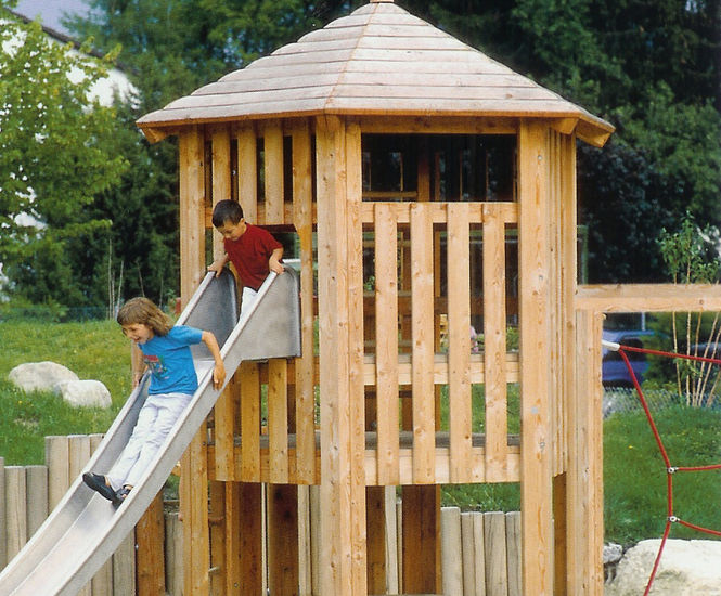 Richter Spielgeräte Big Hexagonal Hut with roof 