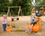 Duck Family - playground animal sculpture for toddlers, outdoor use 2