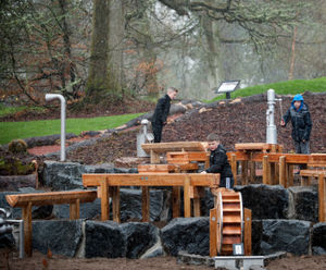 Water and sensory play area - Dumfries House Estate