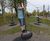 Queen Swing With Flags - outdoor rope swing with tyre seats for parks 1