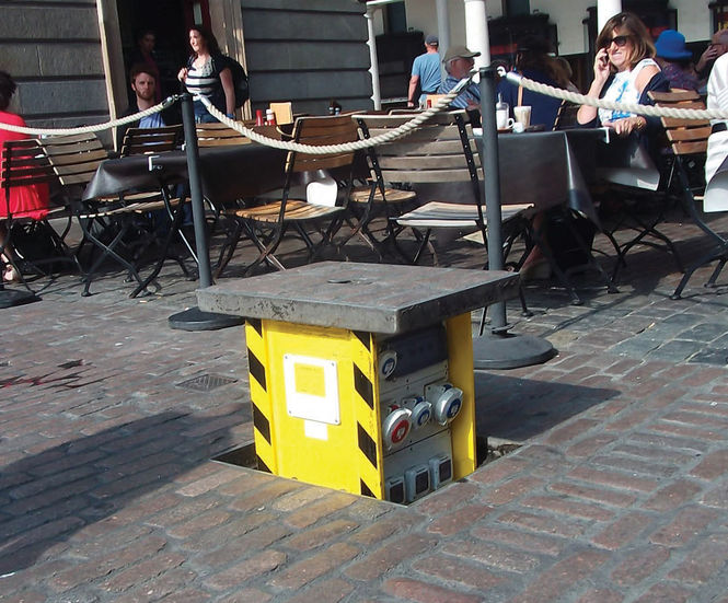 Pop Up Power Supplies® for public outdoor spaces