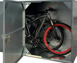 Warrior 2 horizontal cycle locker for two bikes