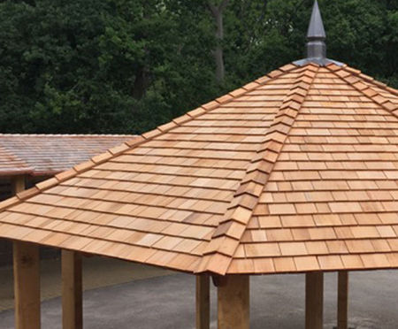Cedar shingles for remembrance garden's woodland walkway ...
