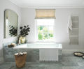 Beacon 520 flat front stainless steel heated towel rail