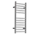 Ouse 300 flat-front stainless steel heated towel rail