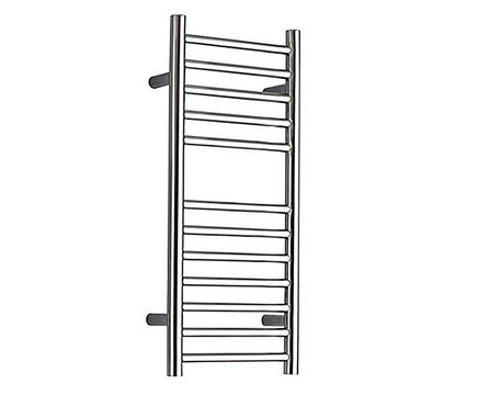 Ouse 300 flat-front stainless steel heated towel rail