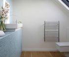Ouse 400 flat front stainless steel heated towel rail