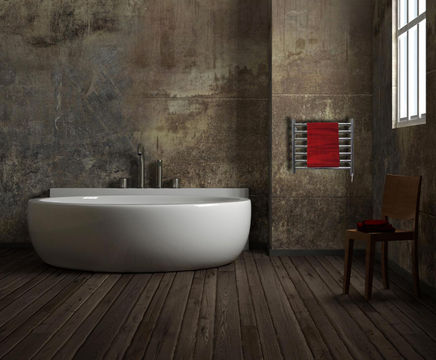 Buxted 520 stainless steel heated towel rail