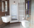 Beacon 400 flat front stainless steel heated towel rail