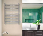 Camber 400 curved stainless steel heated towel rail