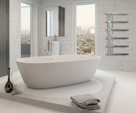 Hickstead 1010 stainless steel heated towel rail