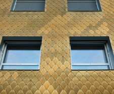 Nordic Royal finish copper external wall cladding, La Residencia, Lugano