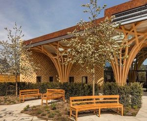 Planting topsoil for gardens at award-winning mosque
