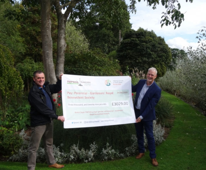 TOPSOIL Presents Cheque to Perennial