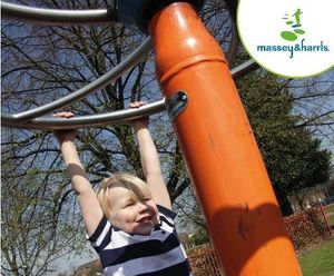 High Spinner with Wheel - stainless steel playground spinner