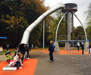 Space-themed redevelopment of large municipal park