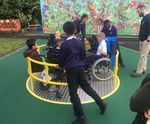 2.2m Wheelchair Accessible Roundabout - inclusive outdoor play equipment