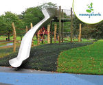 Free-standing half-round slides