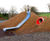 Half-round (open) stainless steel embankment slides 2