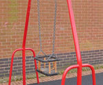 Single seat toddler swing