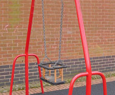 Single seat toddler swing